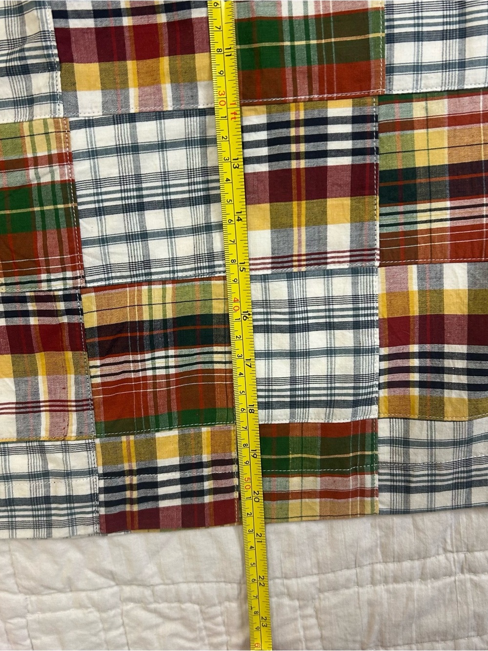 Cape Madras Patchwork Plaid Skirt Lined Preppy Golfcore Coastal Women’s Size 12 - Picture 7 of 10